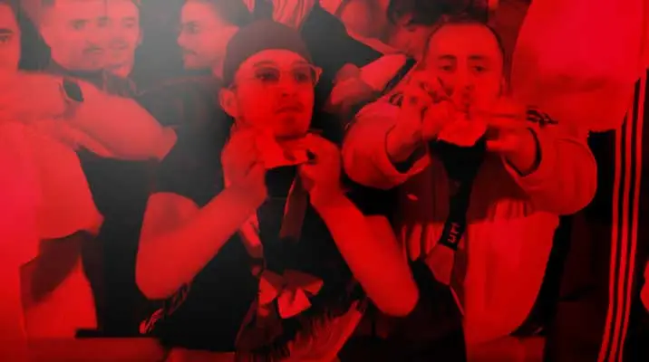 algerischen Fußballfan