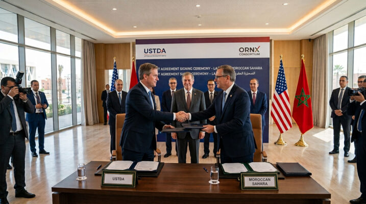 Unterzeichnung USTDA ORNX Vertrag Laayoune
